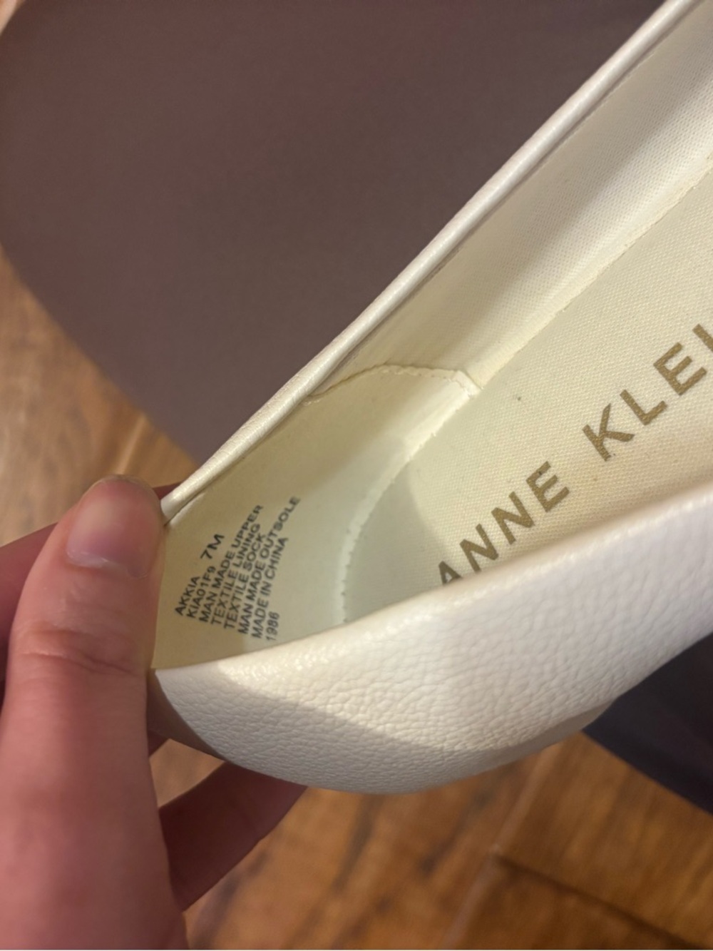 Anne Klein Women's White Pointed Toe Slip-On Loafers - Picture 4 of 6